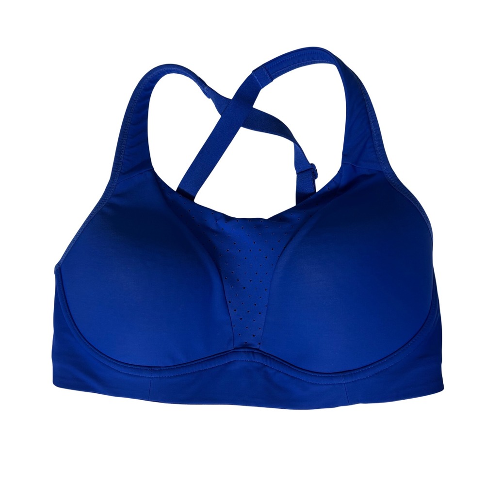 Lululemon Run Times Bra Cobalt Blue High Support Sports Bra 32D